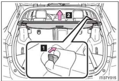TOYOTA Avensis (2013) - Removing luggage cover - 1