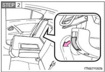 TOYOTA Avensis (2013) - If you cannot operate the trunk opener (sedan) - 1