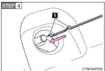 TOYOTA Avensis (2013) - Checking the engine oil - 2
