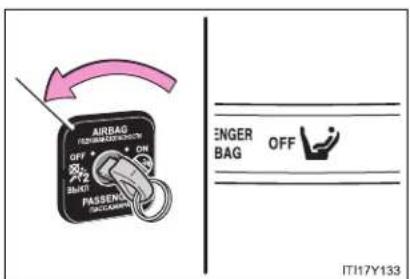 TOYOTA Avensis (2013) - Deactivating the front passenger airbag - 1
