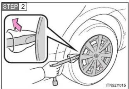 TOYOTA Avensis (2013) - Replacing a flat tire - 2