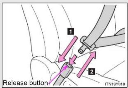 TOYOTA Avensis (2013) - ■ Correct use of the seat belts - 2