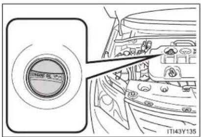 TOYOTA Avensis (2013) - ■ Adding engine oil - 1