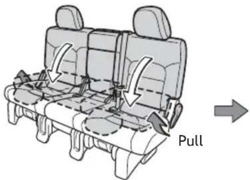 TOYOTA Land Cruiser (2013) - Seats-Tumbling second row seats - 3