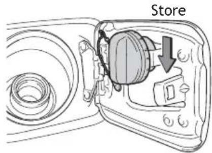 TOYOTA Land Cruiser (2013) - Fuel tank door release and cap - 3