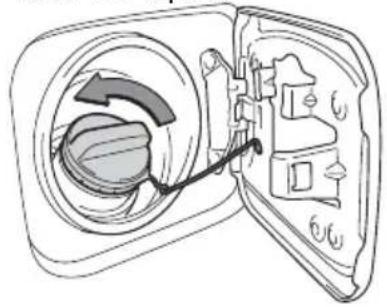 TOYOTA Land Cruiser (2013) - Fuel tank door release and cap - 2