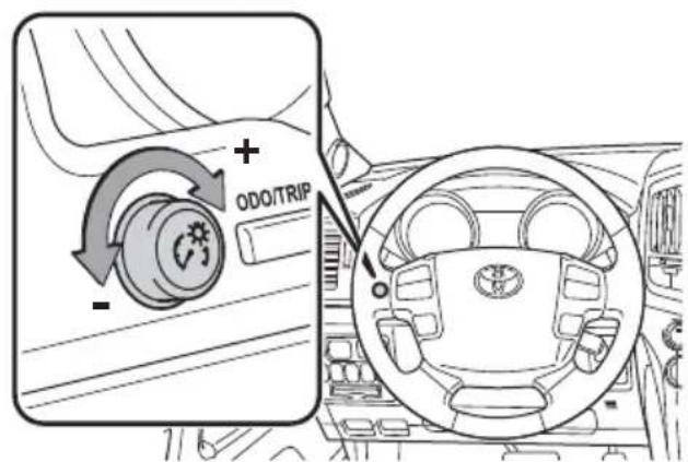 TOYOTA Land Cruiser (2013) - Light control-Instrument panel - 1