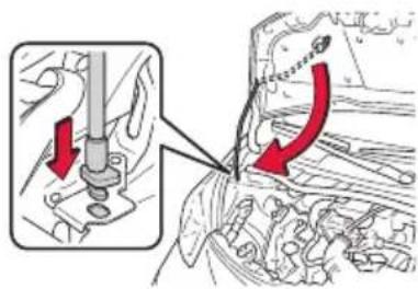 TOYOTA iQ (2010) - Bonnet opening - 3