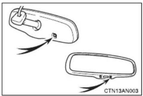 TOYOTA RAV4 (2011) - Adjusting the height of rear view mirror - 2