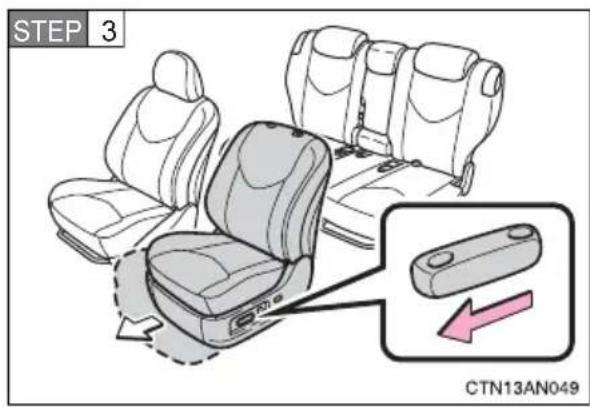 TOYOTA RAV4 (2011) - ▶ Power seat - 1
