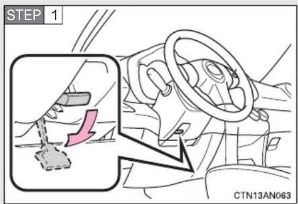 TOYOTA RAV4 (2011) - The steering wheel can be adjusted to a comfortable position. - 1