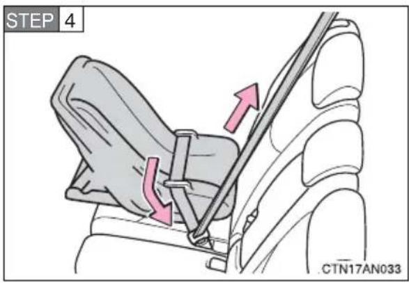 TOYOTA RAV4 (2011) - ■ Rear facing — Infant seat/convertible seat - 4