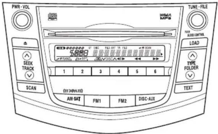 TOYOTA RAV4 (2011) - Audio system types - 2