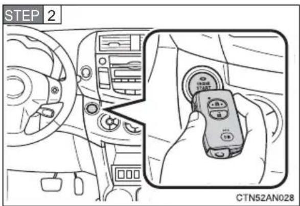 TOYOTA RAV4 (2011) - Changing “ENGINE START STOP” switch modes and starting the engine - 1