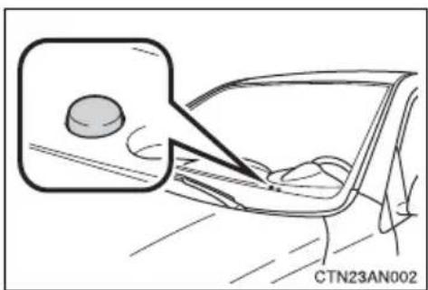 TOYOTA RAV4 (2011) - ■ Headlight control sensor (with automatic light control system) - 1