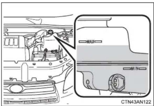TOYOTA RAV4 (2011) - - Checking fluid level - 1