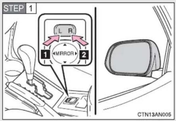 TOYOTA RAV4 (2011) - Outside rear view mirrors - 1