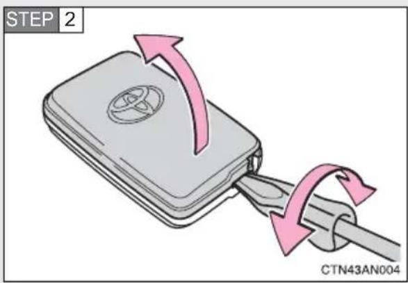 TOYOTA RAV4 (2011) - ■Replacing the battery (vehicles with smart key system) - 2