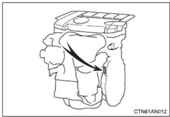 TOYOTA RAV4 (2011) - ■Engine number - 1