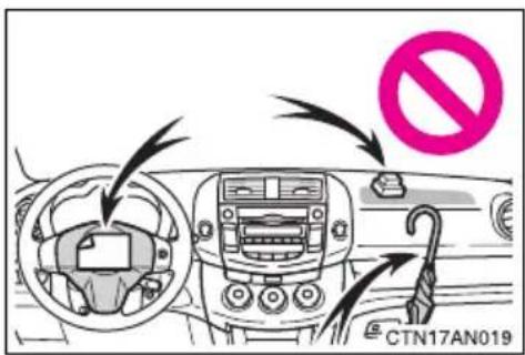 TOYOTA RAV4 (2011) - ■ SRS airbag precautions - 1