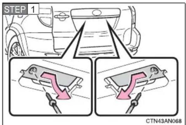 TOYOTA RAV4 (2011) - License plate lights - 1