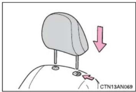 TOYOTA RAV4 (2011) - ■Installing the head restraints - 1