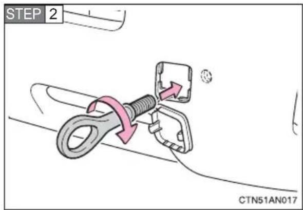 TOYOTA RAV4 (2011) - Installing towing eyelet - 2