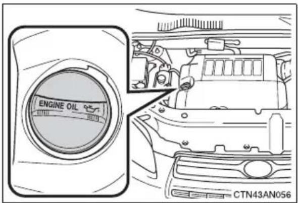 TOYOTA RAV4 (2011) - ■Adding engine oil - 1