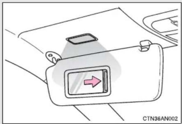 TOYOTA RAV4 (2011) - Vanity mirrors - 1