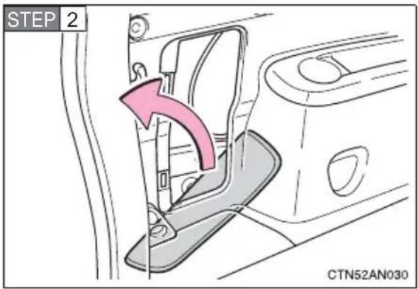 TOYOTA RAV4 (2011) - Taking out the tool bag - 2