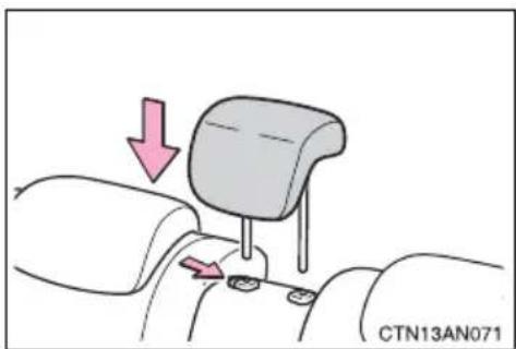 TOYOTA RAV4 (2011) - ▶ Second center seat - 1