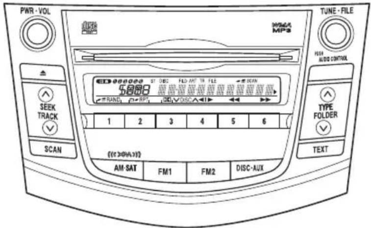 TOYOTA RAV4 (2011) - Audio system types - 1