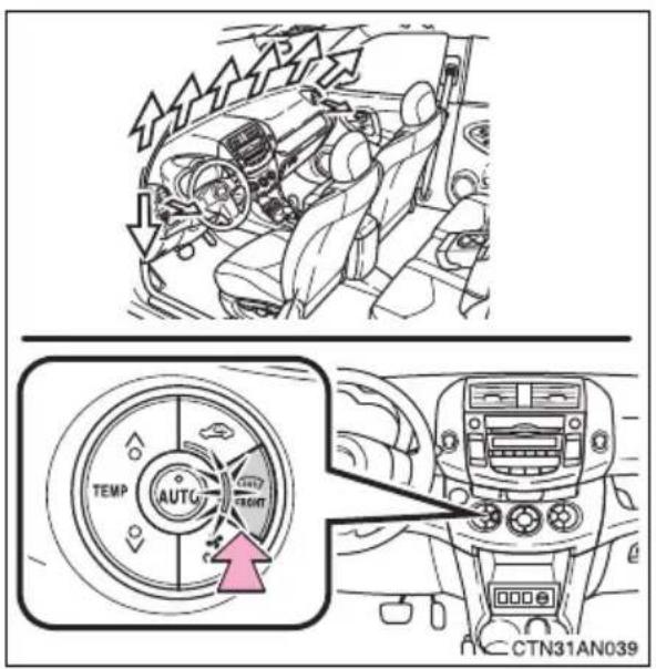 TOYOTA RAV4 (2011) - Defogging the windshield - 1