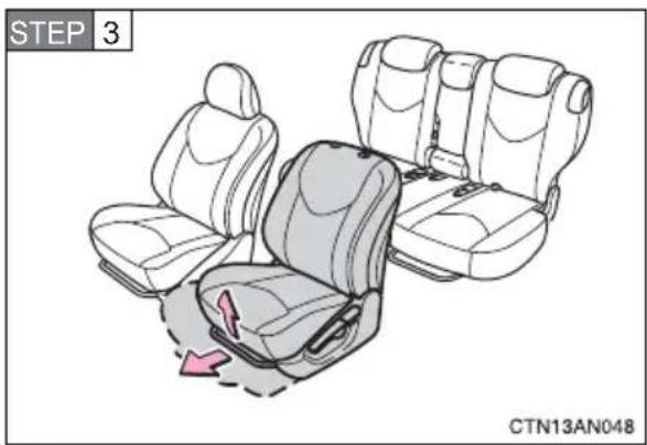 TOYOTA RAV4 (2011) - Flattening front seatbacks - 1