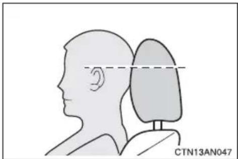TOYOTA RAV4 (2011) - ■Adjusting the height of the head restraints - 1