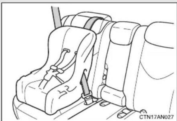 TOYOTA RAV4 (2011) - ■When the child restraint system is not in use - 2