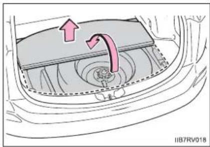 TOYOTA RAV4 (2013) - Taking out the spare tire - 1