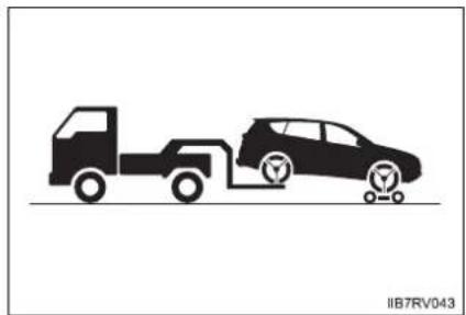 TOYOTA RAV4 (2013) - Towing with a wheel-lift type truck - 3