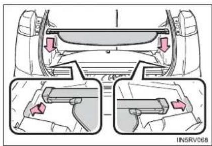 TOYOTA RAV4 (2013) - ■Stowing the luggage cover - 2