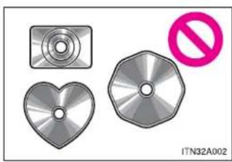 TOYOTA RAV4 (2013) - ■ CDs and adapters that cannot be used - 1