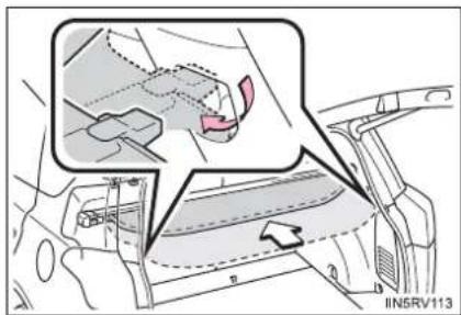 TOYOTA RAV4 (2013) - ■Removing the luggage cover - 1