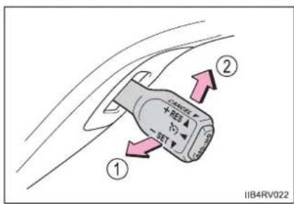 TOYOTA RAV4 (2013) - Canceling and resuming the constant speed control - 1