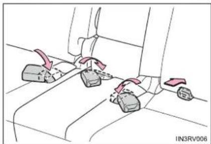 TOYOTA RAV4 (2013) - ■Before folding down the rear seatbacks - 1