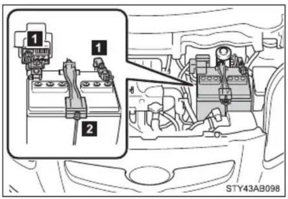 TOYOTA Yaris (2010) - Battery exterior - 1