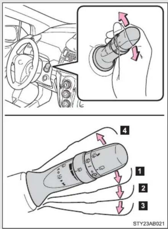 TOYOTA Yaris (2010) - ■Intermittent wiper with interval adjuster - 2