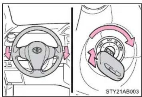 TOYOTA Yaris (2010) - ■Steering lock release - 1