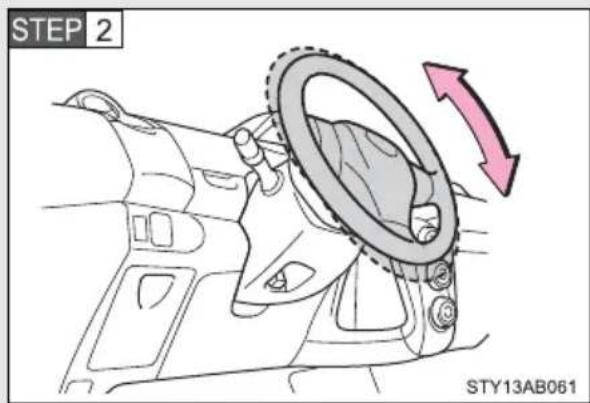 TOYOTA Yaris (2010) - The steering wheel can be adjusted to a comfortable position. - 2