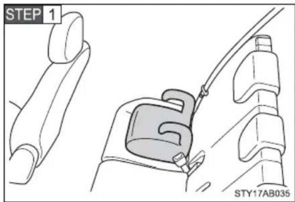 TOYOTA Yaris (2010) - ■ Booster seat - 1