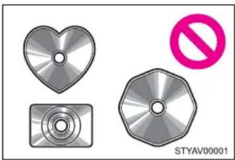 TOYOTA Yaris (2010) - ■ CDs and adapters that cannot be used - 1