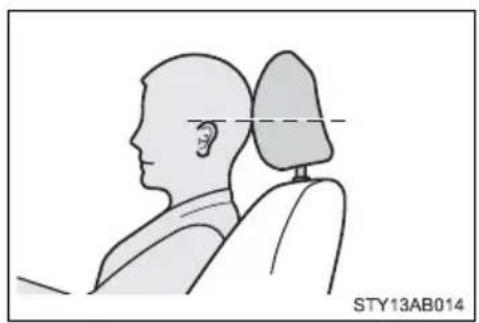TOYOTA Yaris (2010) - ■Adjusting the height of the head restraints - 1
